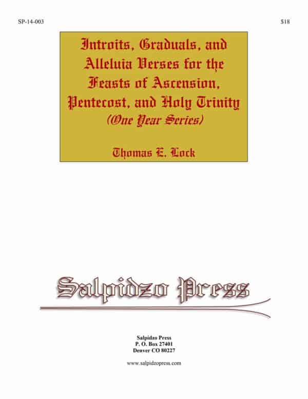 Cover for Introits Graduals and Alleluia Verses for Asc Pent Trin